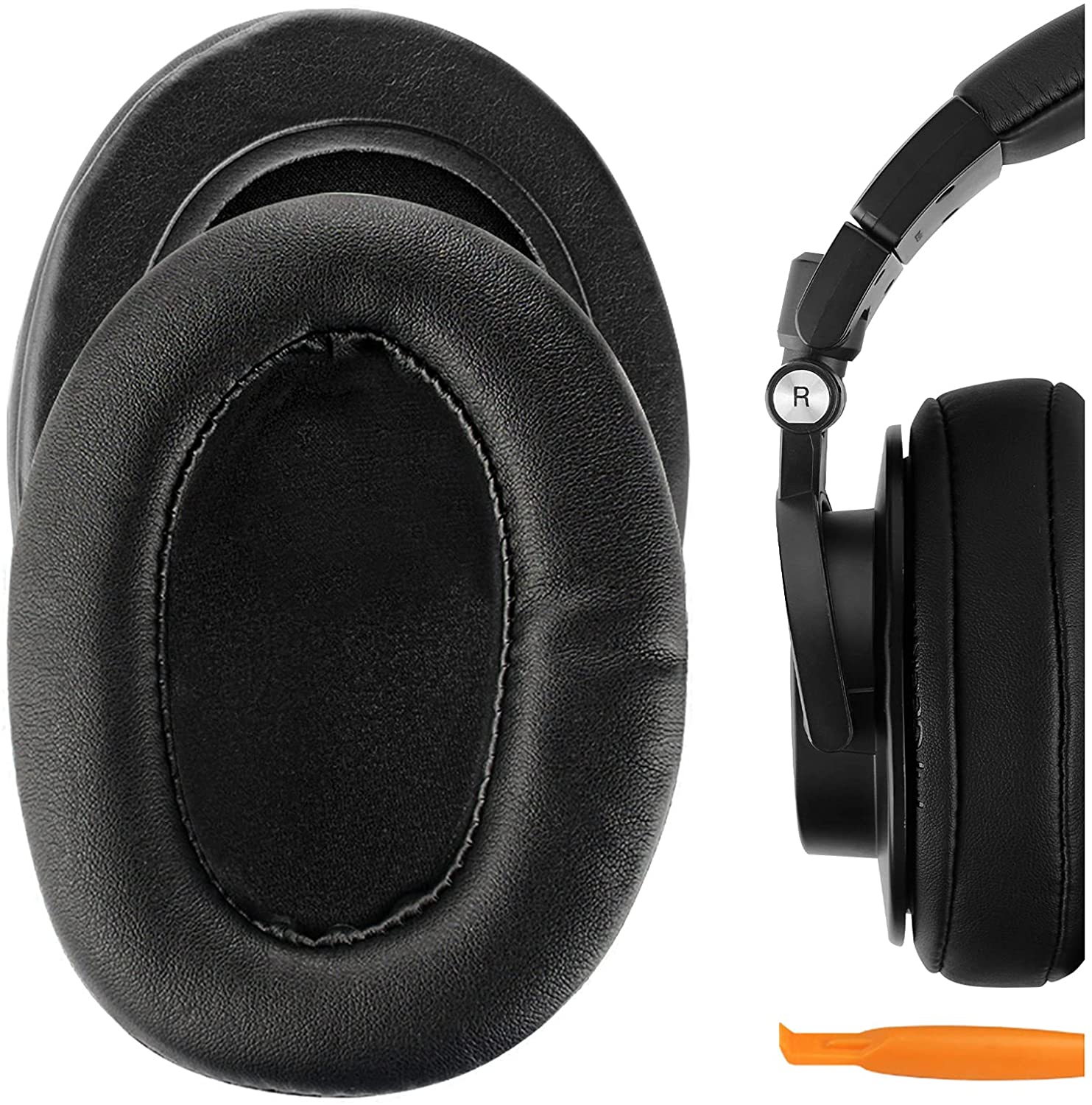 Audio Technica Headphone Ath-M50X - Wymienne nauszniki z proteinowej skóry ekologicznej