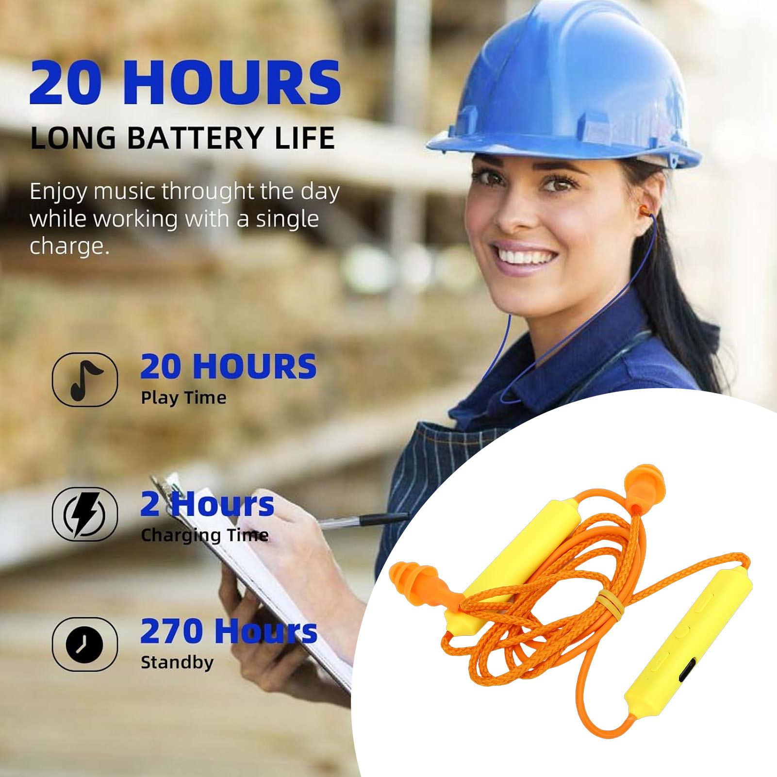 Bluetooth Headset On Ear - Słuchawki Bluetooth z wyciszaczami do uszu