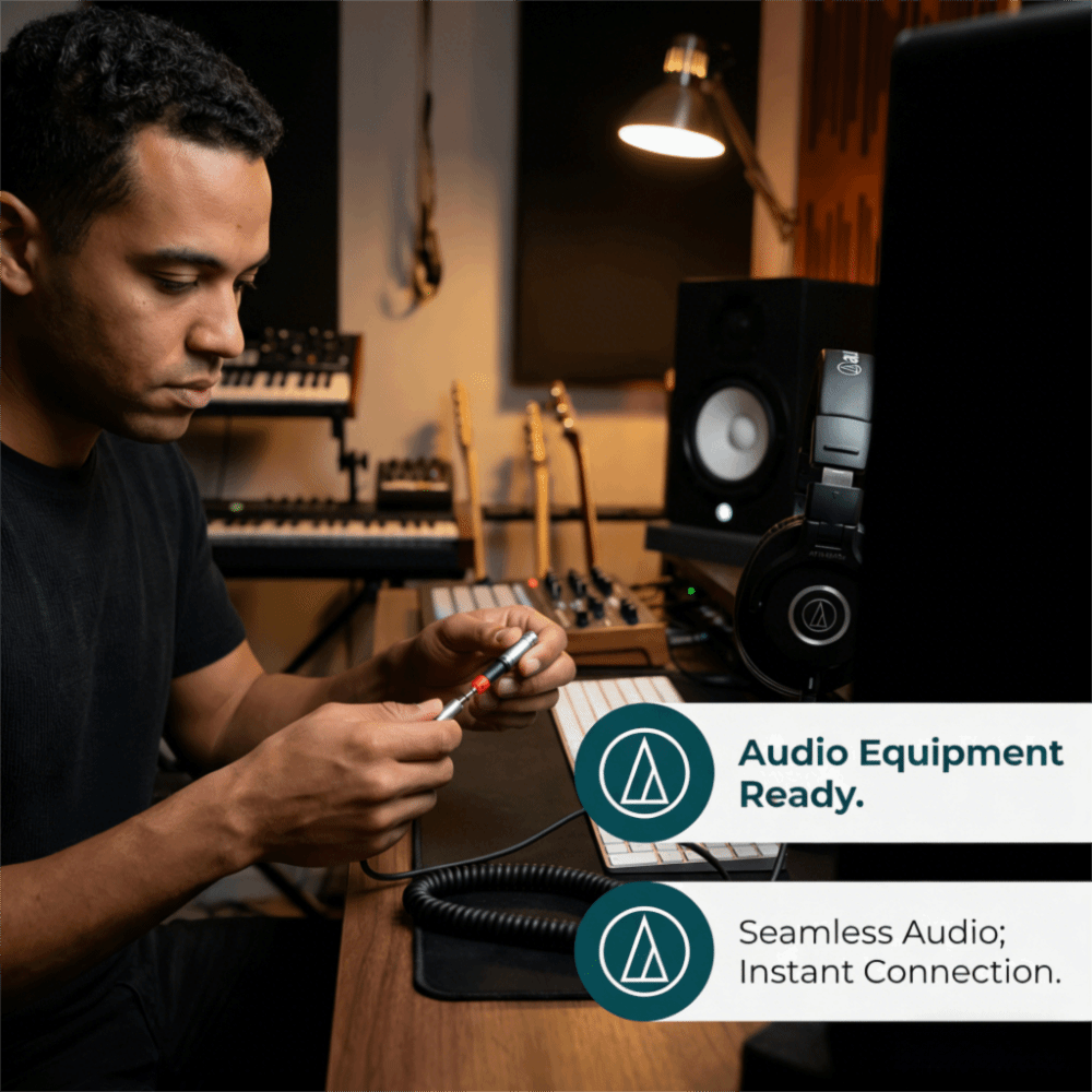 Audio Technica Headphone Ath-M50X - Adapter Plug and Play 2.5mm na