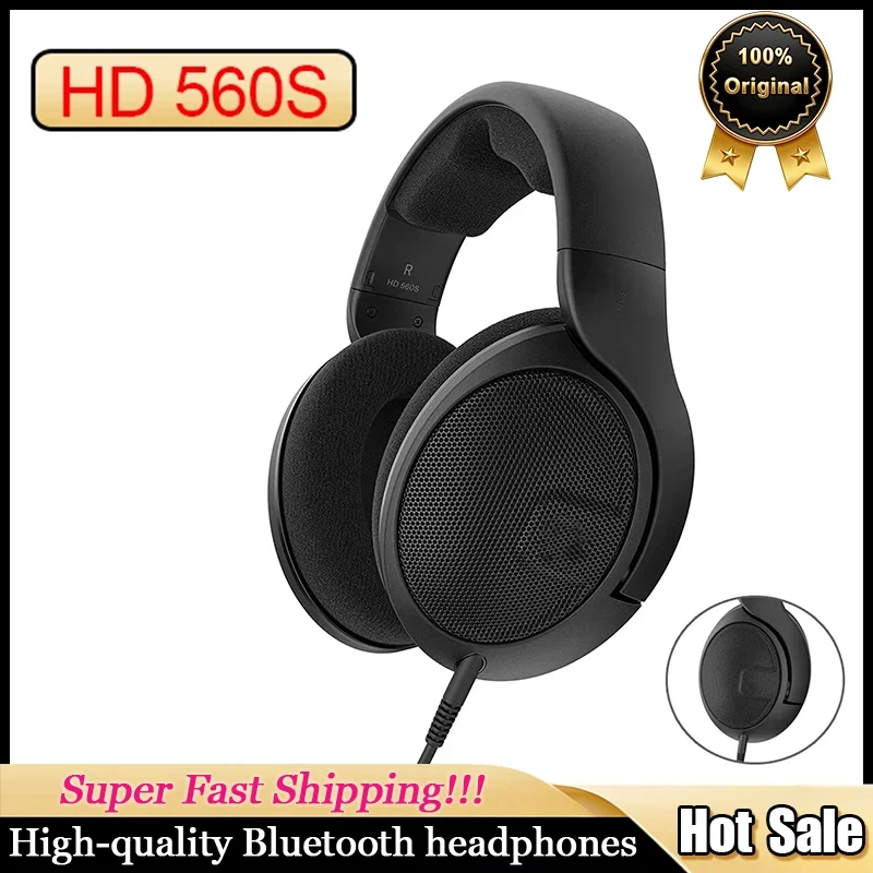 Sennheiser Headphone Hd 560S - Oryginalne słuchawki nauszne Sennheiser HD560s z